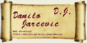 Danilo Jarčević vizit kartica